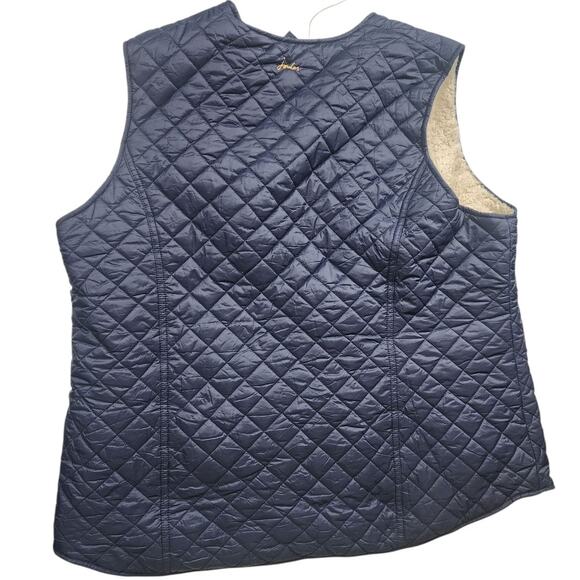 Joules Vest Womens 18 XL Quilted Fleece Gilet Countrywear Equestrian Cottagecore - Picture 6 of 16